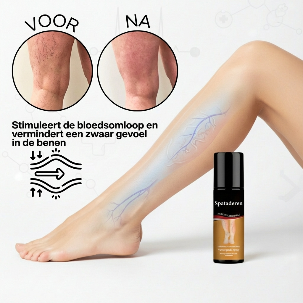 Spataderen Spray – Beenpijn Weg, Zelfvertrouwen Tilbage